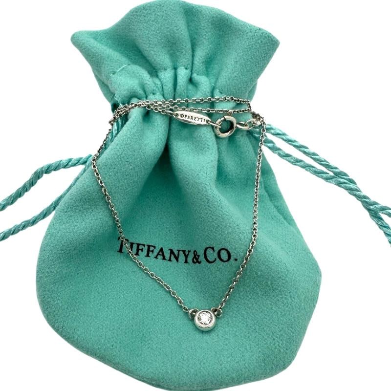 Tiffany & Co Elsa Peretti 0.37 cts I VVS2 Diamonds by the Yard Pendant Necklace - 2