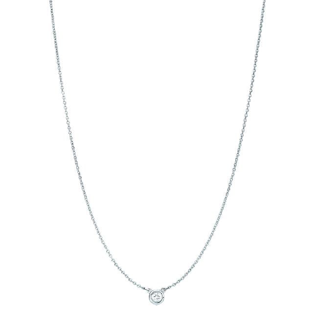 Tiffany & Co Elsa Peretti 0.37 cts I VVS2 Diamonds by the Yard Pendant Necklace - 5
