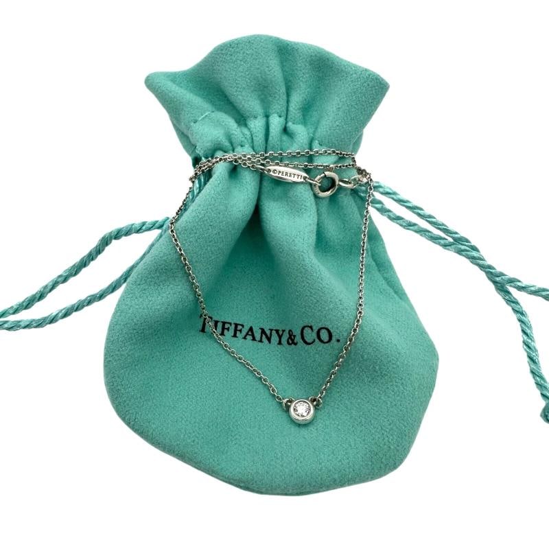 Tiffany & Co Elsa Peretti 0.37 cts I VVS2 Diamonds by the Yard Pendant Necklace - 7
