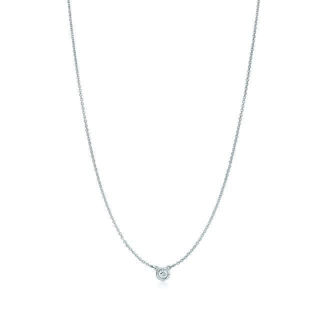 Tiffany & Co Elsa Peretti 0.37 cts I VVS2 Diamonds by the Yard Pendant Necklace - 8