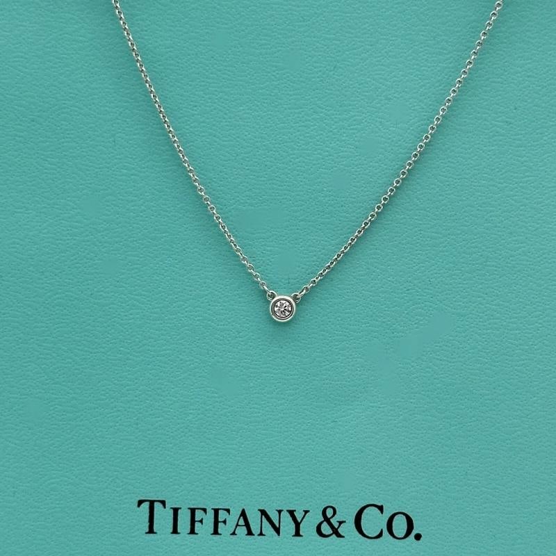 Tiffany & Co Elsa Peretti 0.37 cts I VVS2 Diamonds by the Yard Pendant Necklace - 9