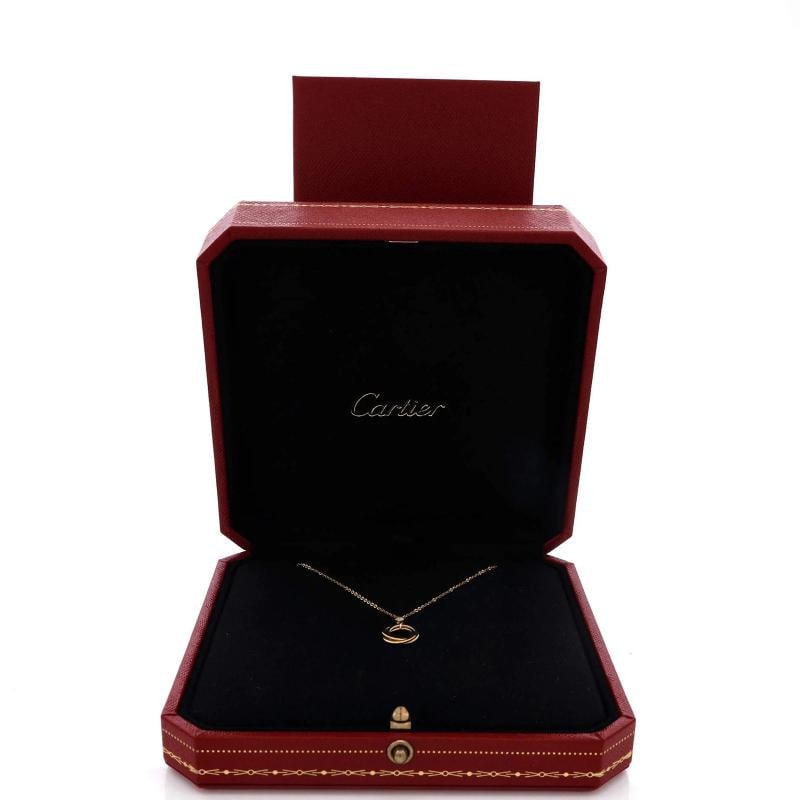 Cartier Trinity Pendant Necklace 18K Tricolor Gold with Diamond - 2