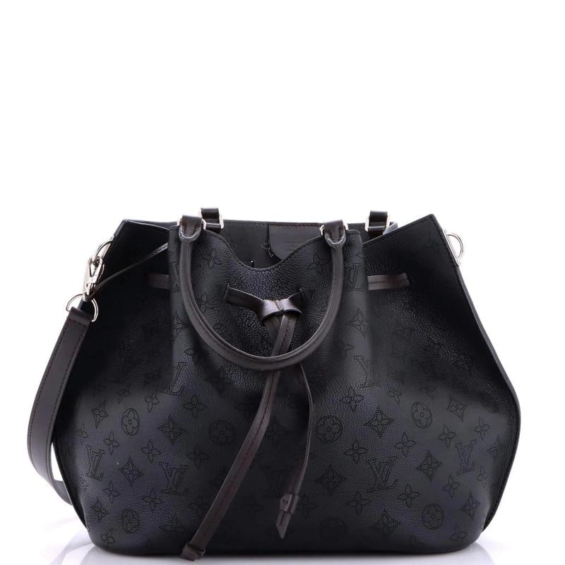 Louis Vuitton Girolata Handbag Mahina Leather: Accessories: Pochette, With Strap Measurements: Handle Drop 5.5", Height 11", Width 12", Depth 5", Strap Drop 8.5". Condition: Pre-owned - Good,Brand: Louis Vuitton,Exterior Material: Leather,Style: