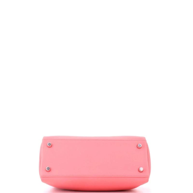 Hermes Kelly Handbag Pink Swift with Palladium Hardware 25 - 5