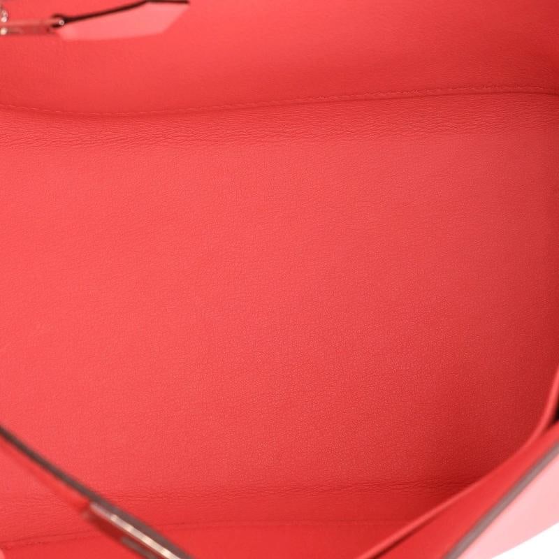 Hermes Kelly Handbag Pink Swift with Palladium Hardware 25 - 7
