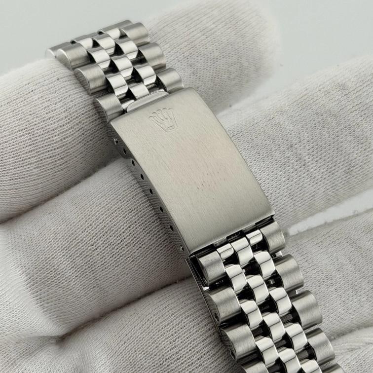 Rolex Datejust 16014 36mm Green Diamond Dial Diamond Bezel Steel Jubilee - 8