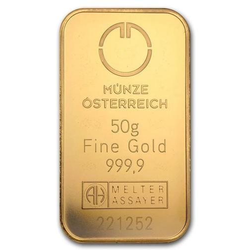 50 gram Gold Bar - Austrian Mint (In Assay) - 3