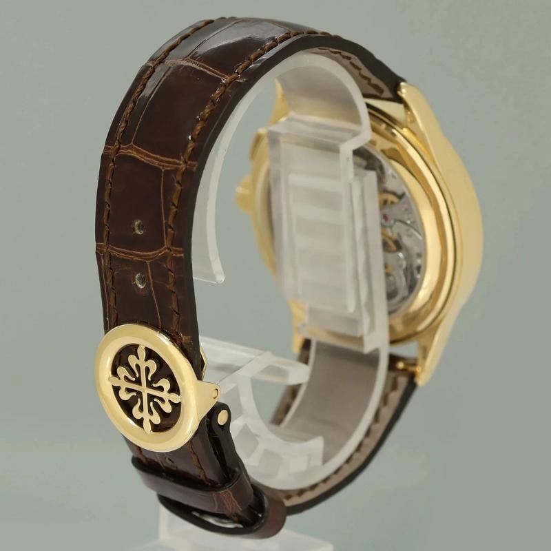 PAPERS MINT Patek Philippe 5170J Silver Chrono Yellow Gold Manual Wind 39mm - 6