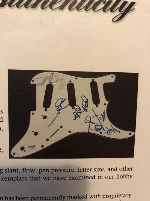 BLACK SABBATH: OZZY OSBOURNE, TONY IOMMI, GEEZER BUTLER & BILL WARD SIGNED GUITAR (PSA LOA) - 5