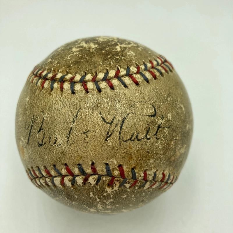Babe Ruth Single Signed 1920's Official American League Baseball JSA COA Auto (1 of 7)