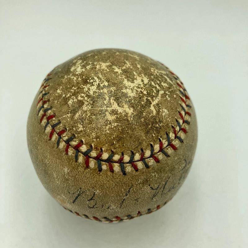 Babe Ruth Single Signed 1920's Official American League Baseball JSA COA Auto - 5