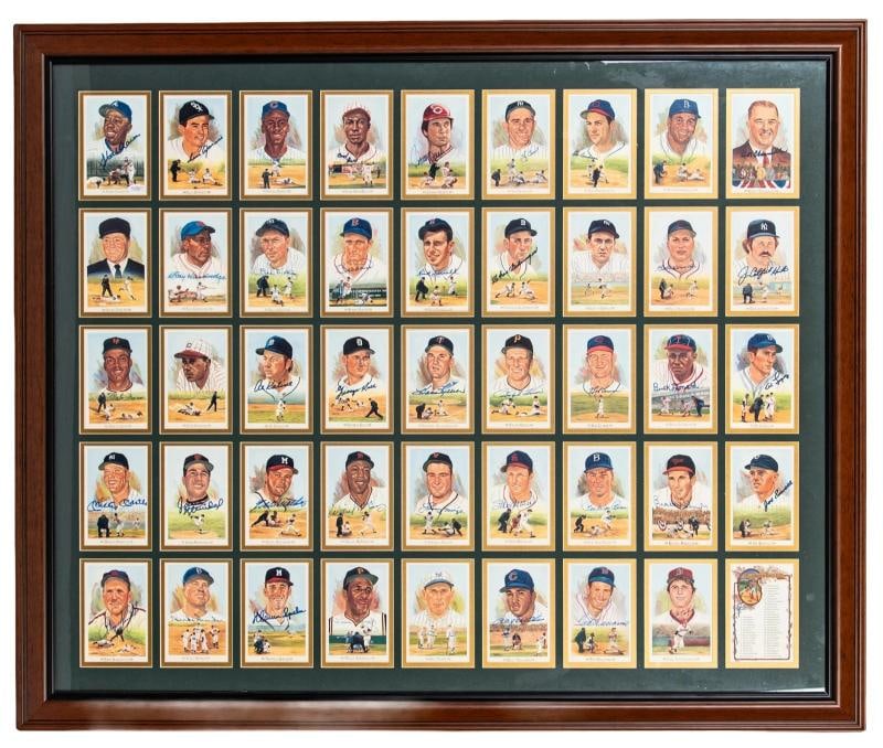 1989 Perez Steele Multi-Signed Uncut Sheet 39 Sig Mickey Mantle Ted Williams JSA: Sport: Baseball,Player: Mickey Mantle,Signed: Yes,Autograph Authentication: James Spence Authentication (JSA),Original/Reprint: Original,Product: Ball,Country of Origin: United States