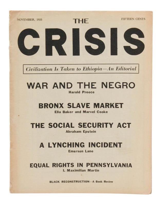 The Crisis ~ November 1935 ~ ROY WILKINS ~ First Edition of NAACP Magazine: Author: Wilkins, Roy [Editor], W. E. B. Dubois, Harold Preece, Emerson,Country of Origin: United States of America,Publisher: National Association for the Advancement of Colored People,Year Printed: