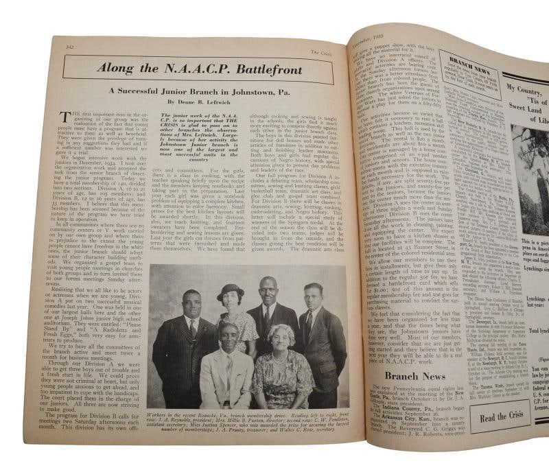 The Crisis ~ November 1935 ~ ROY WILKINS ~ First Edition of NAACP Magazine - 5