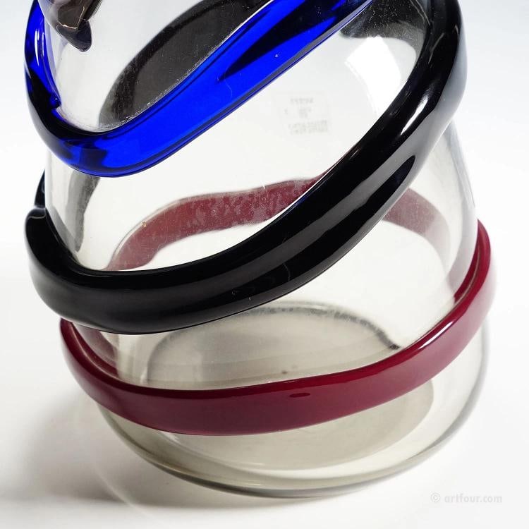 Vintage Murano Sasso Glass Vase by Luciano Gaspari for Salviati & C. ca. 1960 - 5