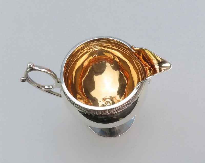 c1875 Antique Tiffany Co Sterling Silver Creamer and Sugar Bowl Set - 4
