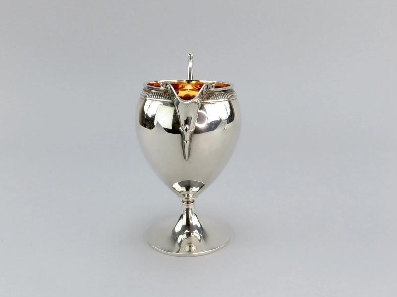 c1875 Antique Tiffany Co Sterling Silver Creamer and Sugar Bowl Set - 5