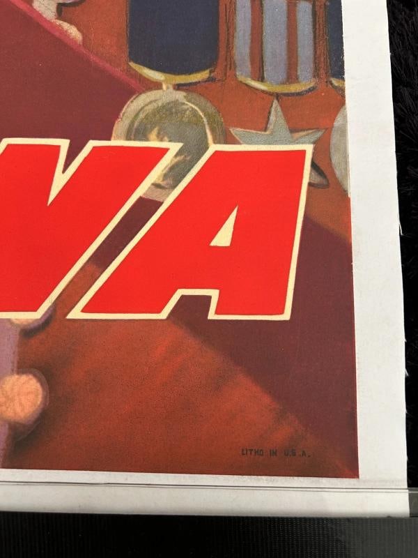 Original DAVID KLEIN TWA 1950s LONDONTravel Poster/PROFESSIONALLY LINEN LINED - 5
