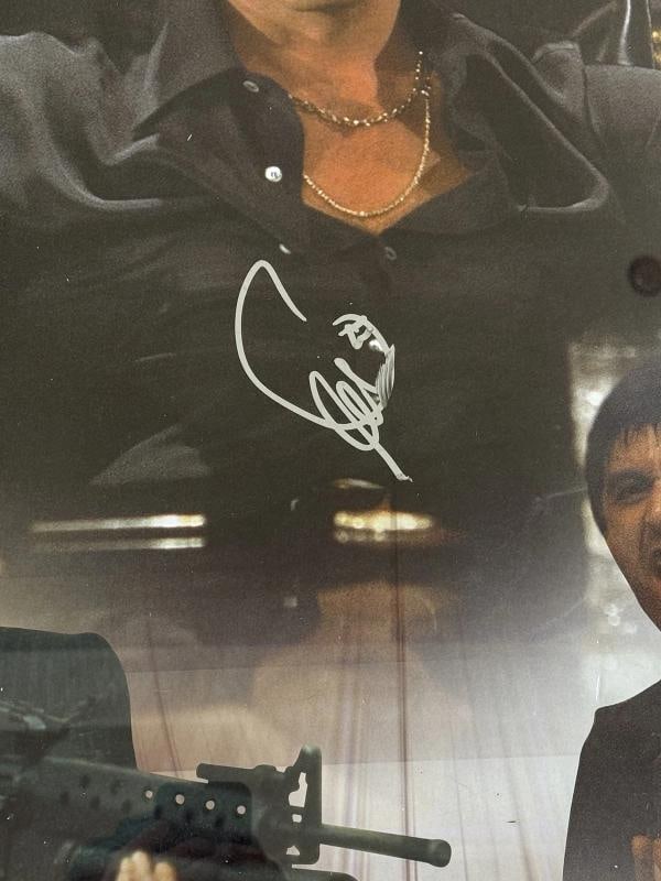 Al Pacino Signed Poster Scarface Framed BAS - 2