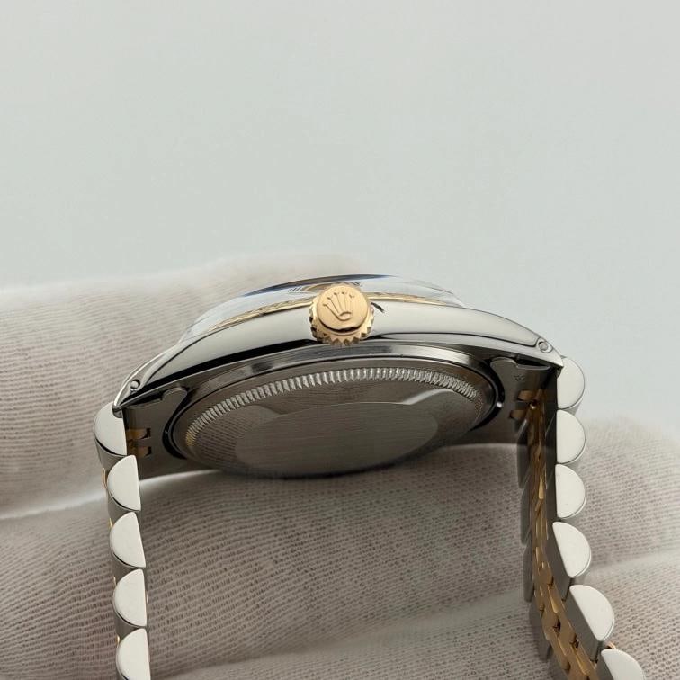 Vintage Rolex Datejust 1601 36mm Bronze Dial Pie Pan 18k Gold Stainless Steel - 12