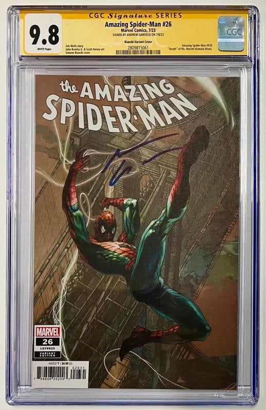 CGC Signature Series 9.8 Marvel The Amazing Spiderman #26 Signed Andrew Garfield (1 of 1)