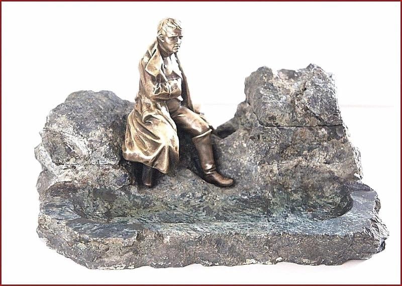 LOUIT Signed Vintage Inkwell Bronze Art Sculpture - 10