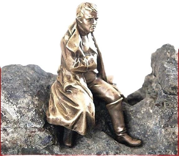 LOUIT Signed Vintage Inkwell Bronze Art Sculpture - 11