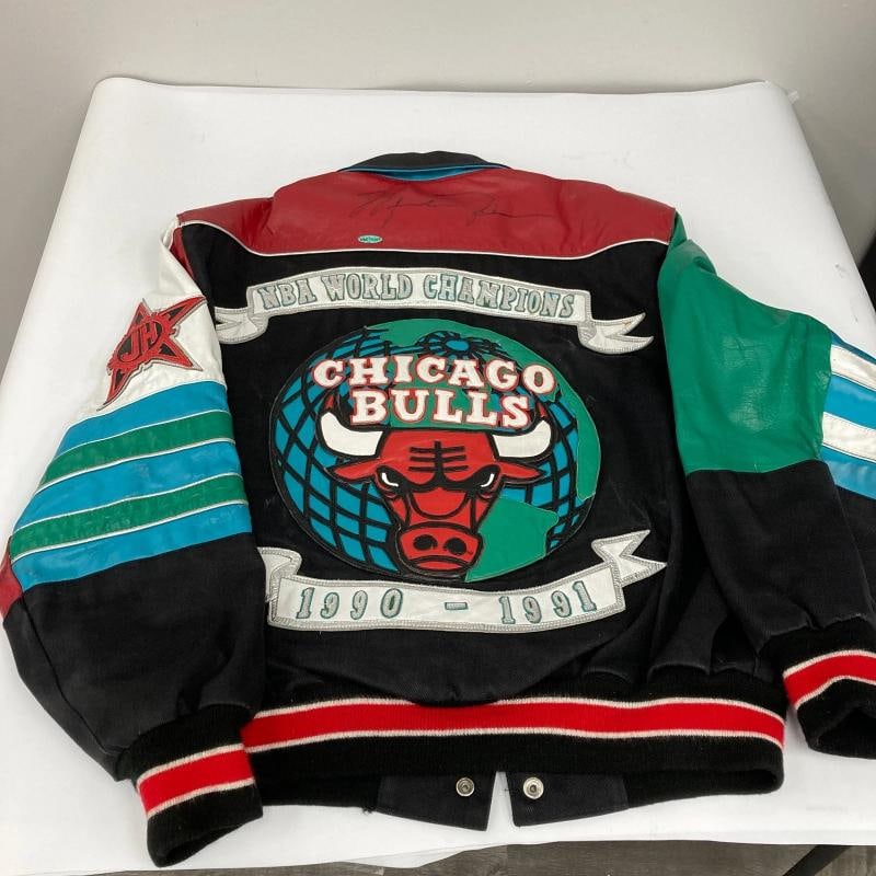 Michael Jordan Signed Jeff Hamilton Custom Leather Jacket UDA Holo & Beckett COA - 4