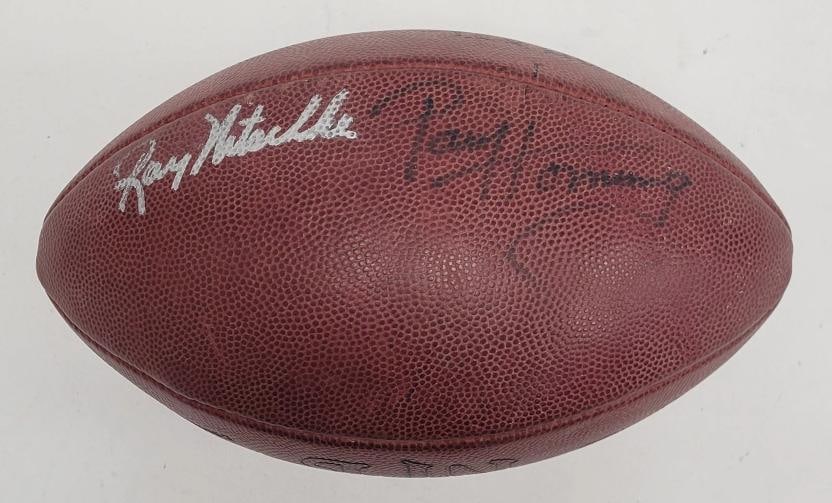 Walter Payton Joe Namath OJ Simpson Ray Nitschke HOF Signed Football JSA COA - 3