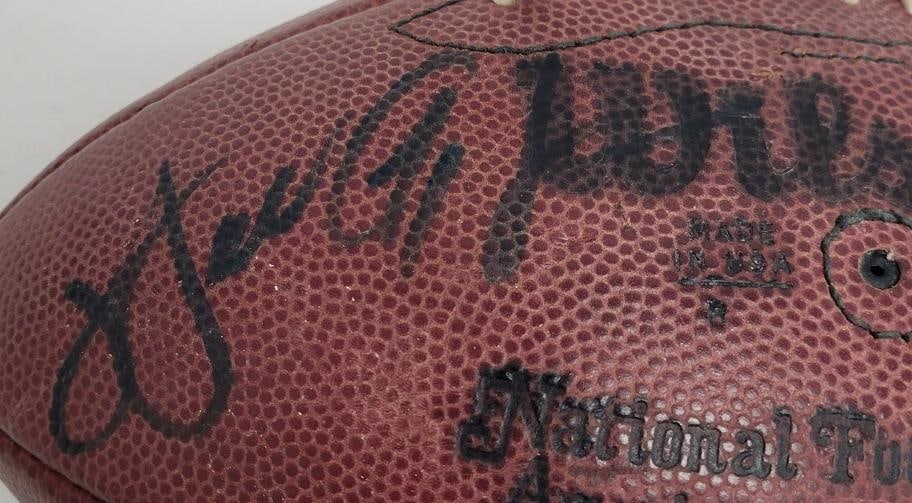 Walter Payton Joe Namath OJ Simpson Ray Nitschke HOF Signed Football JSA COA - 4