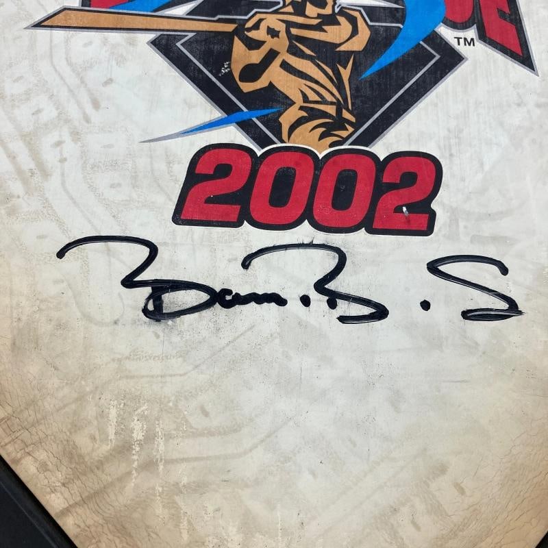 Barry Bonds Signed 2002 All Star Game Big League Challenge Home Plate JSA COA - 3