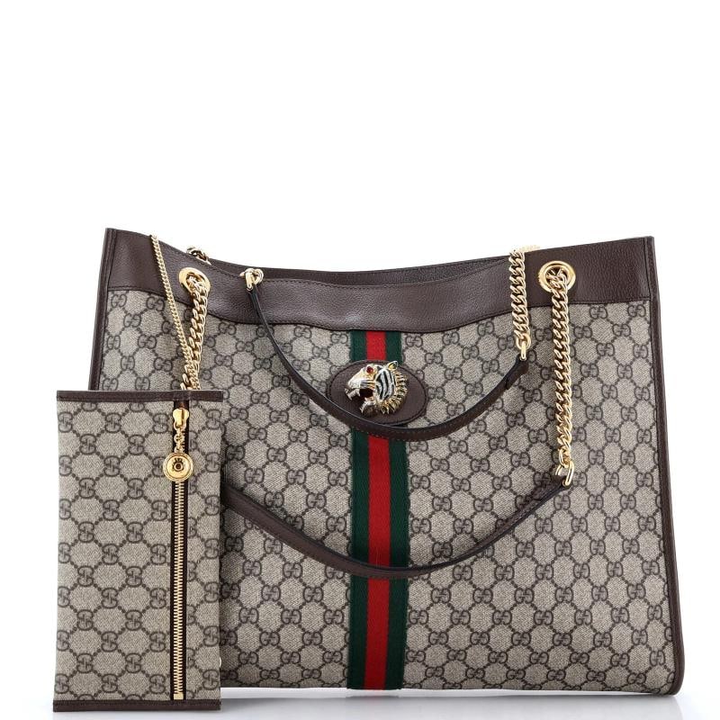Gucci Rajah Chain Tote GG Coated Canvas Large - 2