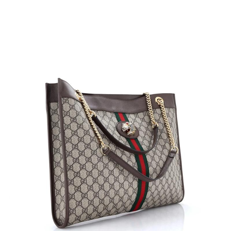 Gucci Rajah Chain Tote GG Coated Canvas Large - 3