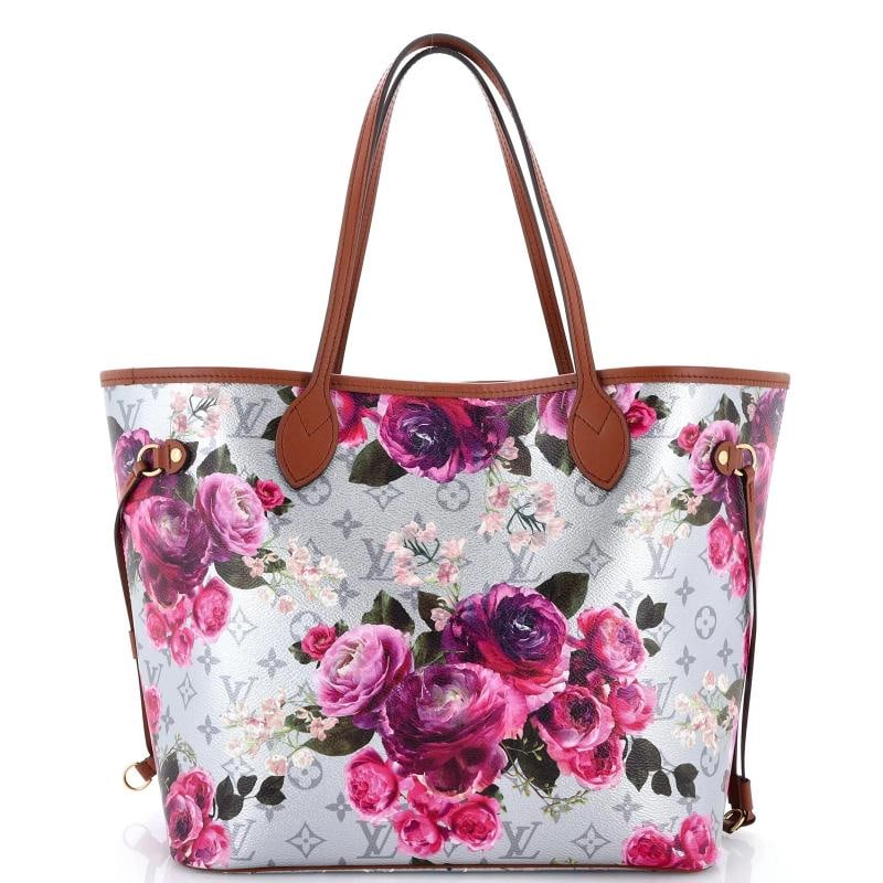 Louis Vuitton Neverfull NM Tote Limited Edition Garden Monogram Canvas MM: Measurements: Height 11", Width 12.5", Depth 7" . Condition: Pre-owned - Good,Brand: Louis Vuitton,Exterior Material: Canvas Coated,Style: Totes,Exterior Color: Silver,Department: Women,Size: Mm