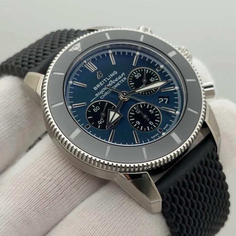 Breitling Superocean Heritage II Chronograph B01 AB0162 44mm Blue Dial Steel - 5