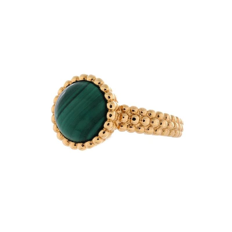 Van Cleef & Arpels Perlee Couleurs Ring 18K Yellow Gold and Malachite - 2