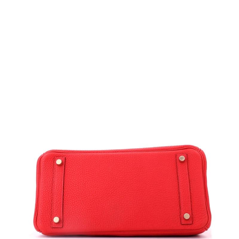 Hermes Birkin Handbag Red Togo with Gold Hardware 30 - 5