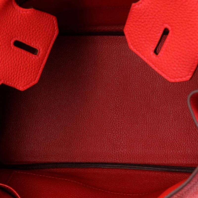 Hermes Birkin Handbag Red Togo with Gold Hardware 30 - 6