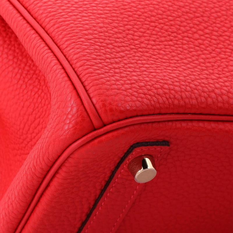 Hermes Birkin Handbag Red Togo with Gold Hardware 30 - 8