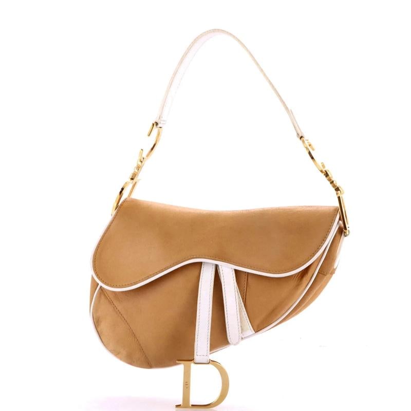 Christian Dior Vintage Saddle Bag Leather Medium: Condition: Pre-owned - Good,Brand: Christian Dior,Exterior Material: Leather,Style: Shoulder Bags,Exterior Color: Brown,Department: Women,Size: Medium