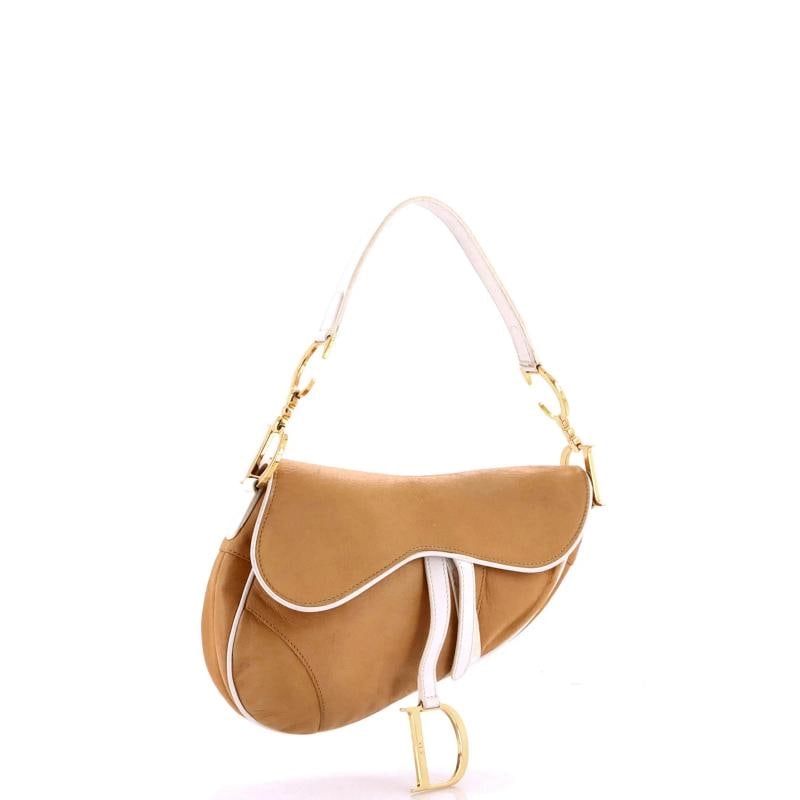 Christian Dior Vintage Saddle Bag Leather Medium - 2