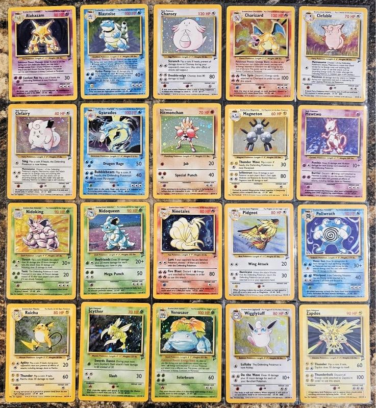Pokemon 100% Complete Base 2 Set 130/130 WOTC 2000 Unlimited: Condition: Used,Card Size: Standard,Autographed: No,Set: Base Set 2,Number of Cards: 130,Material: Card Stock,Year Manufactured: 2000,Age Level: 4+,Vintage: Yes,Game: Pokmon TCG,Language: English,Manu
