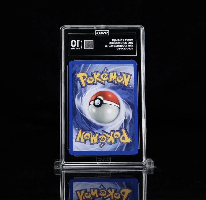 TAG 10 Vtg Pokemon Card Misty's Gyarados 13/132 Gym Challenge Holo Graded Slab - 2