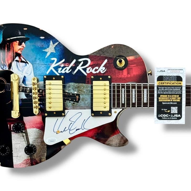 Kid Rock Signed Guitar Custom Graphics JSA COA All Summer Long Picture American - 2