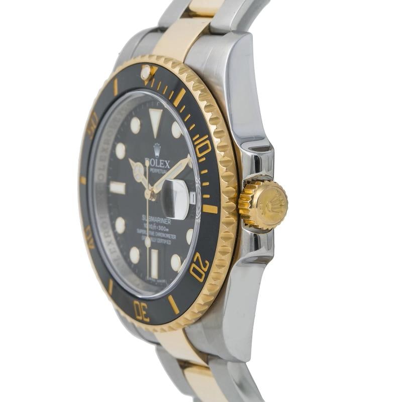 Rolex Submariner 116613 18k Two Tone Black Dial Auto Men's Watch 40mm - 2