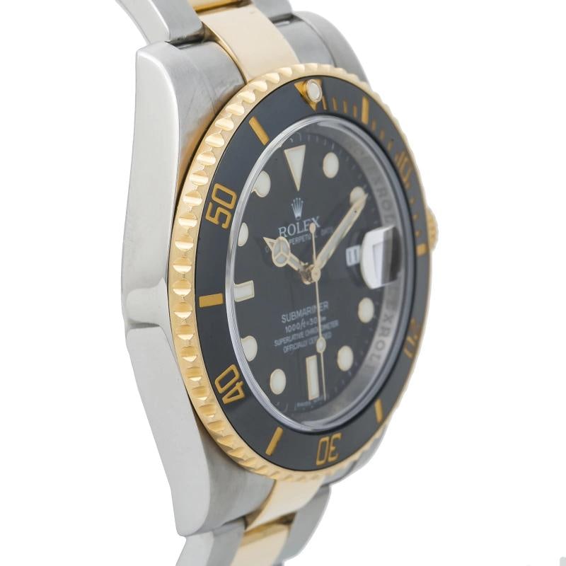 Rolex Submariner 116613 18k Two Tone Black Dial Auto Men's Watch 40mm - 3