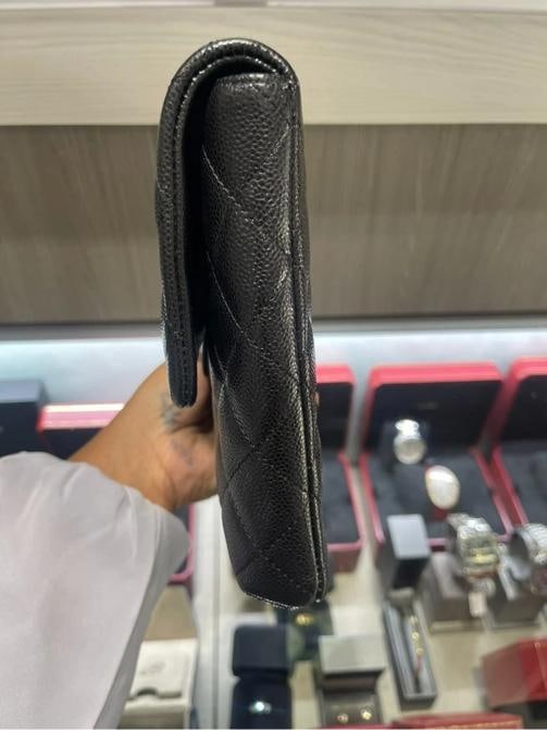 Chanel Caviar Quilted Flap Clutch in Black - 5