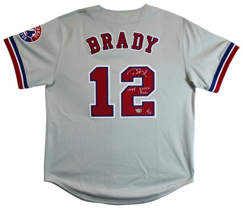 Tom Brady "1995 507th Pick" Signed M&N Authentic Jersey LE #2/12 BAS, FAN & PSA - 2