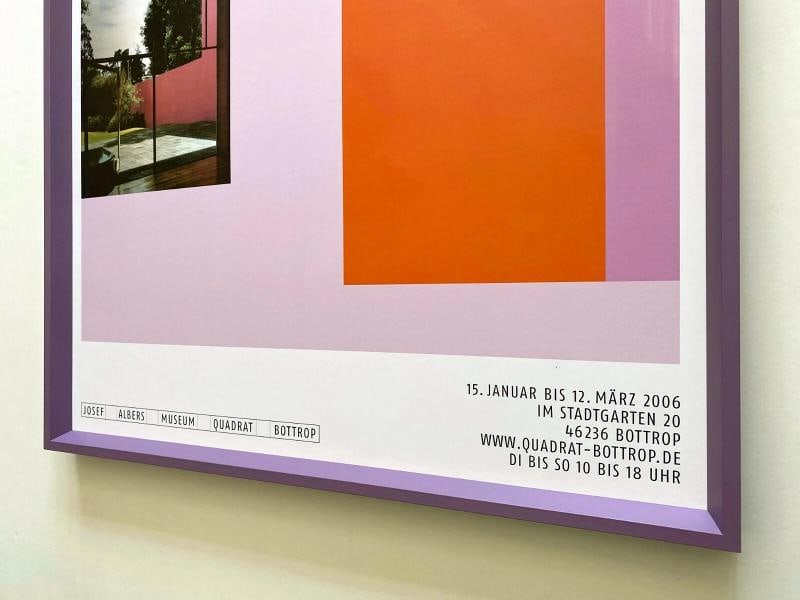 SABINE FUNKE RARE JOSEF ALBERS MUSEUM "ROOM FOR LUIS BARRAGAN" FRAMED EXH POSTER - 12