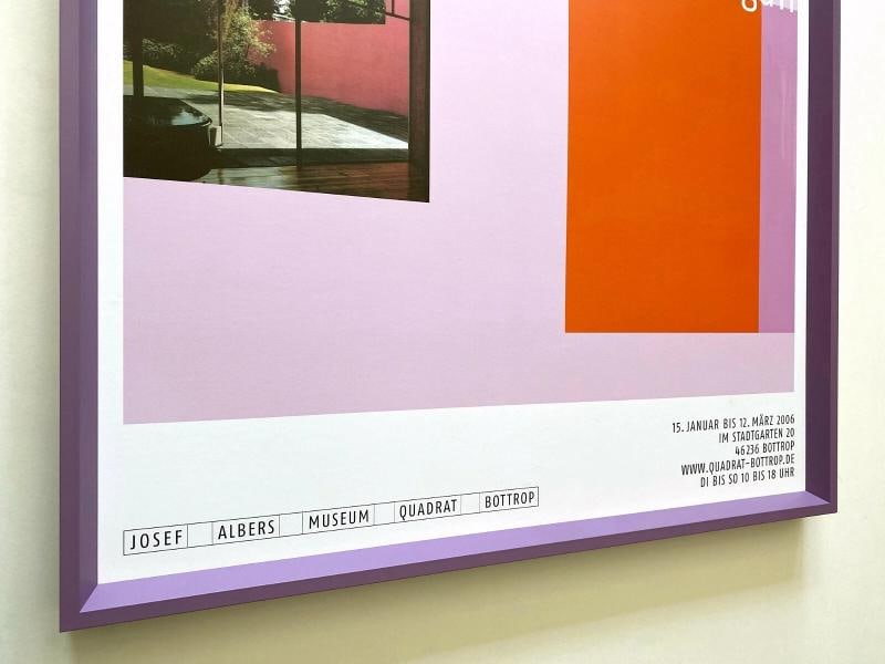 SABINE FUNKE RARE JOSEF ALBERS MUSEUM "ROOM FOR LUIS BARRAGAN" FRAMED EXH POSTER - 7